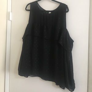 Super Cute Off Shoulder Long Sleeve Plus Blouse